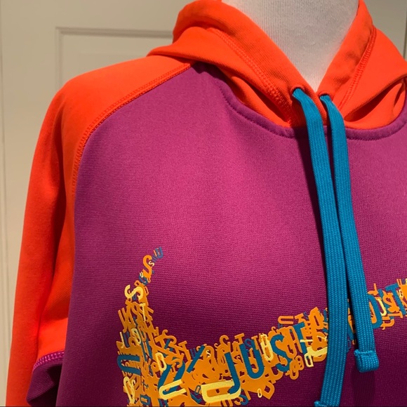 Nike Therma Fit Swoosh Hoodie M Logo Colorblock - Picture 7 of 8